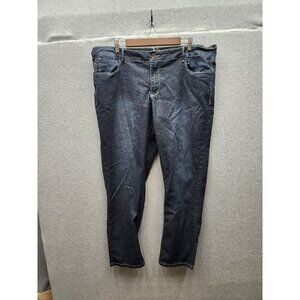 Rebel By Right Womens Dark Wash Denim Jeans Size 20 Cotton Blend Mid-Rise Stretc